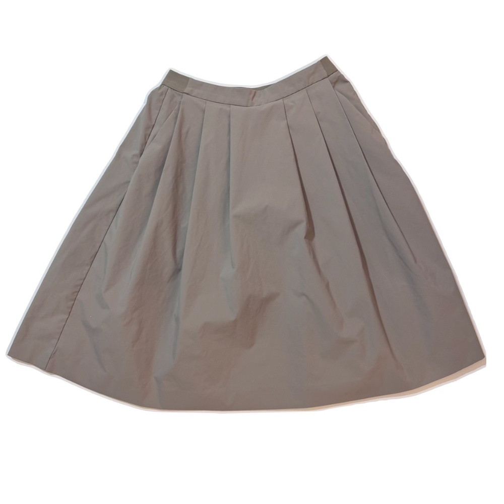 Uniqlo Volume Midi Skirt in Taupe Size Medium - Picture 4 of 9
